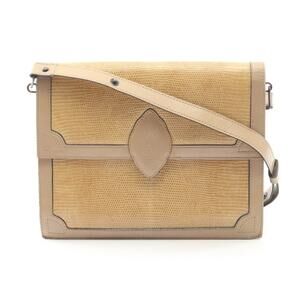 Saint Laurent Yves Cassandra Shoulder Bag Exotic Leather Beige
